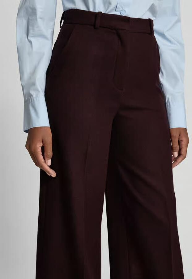 Joseph Wide fit stoffen broek van wolmix