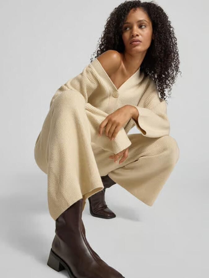 Joseph Wide fit stoffen broek van wolmix