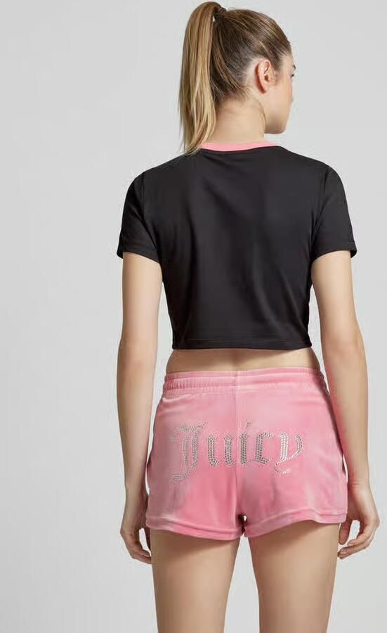 Juicy Couture Kort T-shirt met statementprint