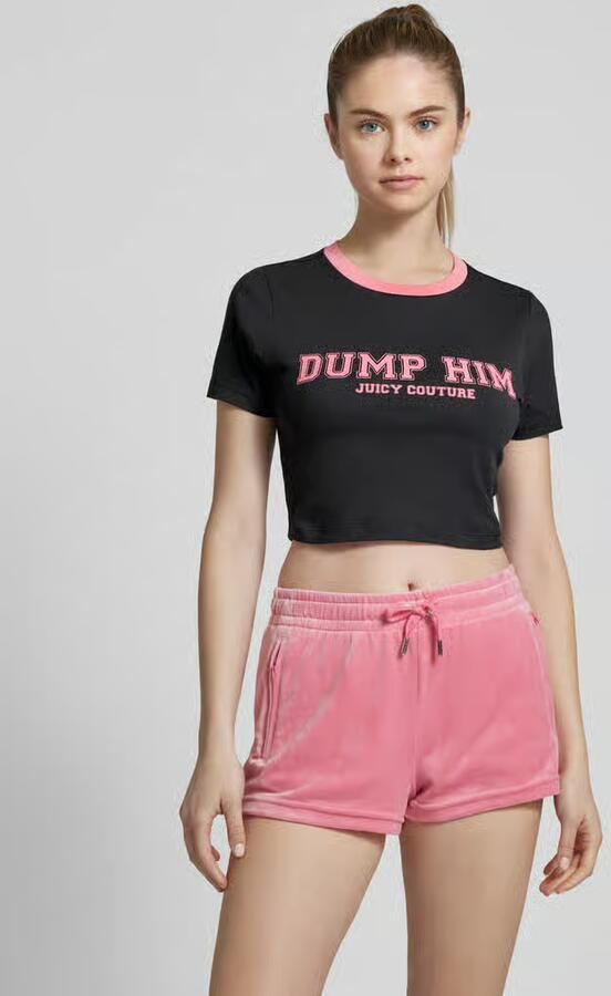 Juicy Couture Kort T-shirt met statementprint - Foto 2