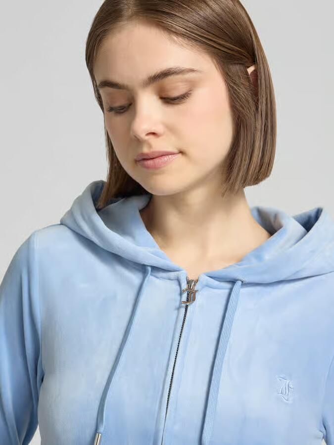 Juicy Couture slim fit sweatjack van fluweel model 'Robertson' - Foto 2