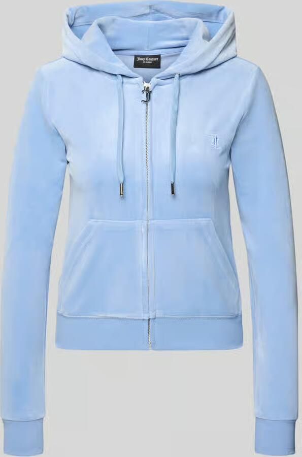 Juicy Couture slim fit sweatjack van fluweel model 'Robertson' - Foto 3