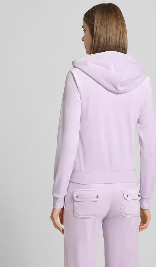 Juicy Couture slim fit sweatjack van fluweel model 'Robertson' - Foto 3