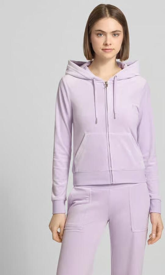 Juicy Couture slim fit sweatjack van fluweel model 'Robertson' - Foto 2