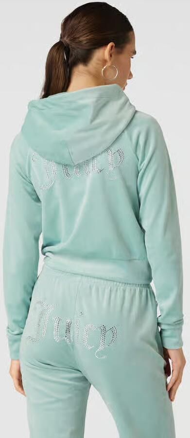 Juicy Couture Sweatjack met capuchon model 'MADISON'
