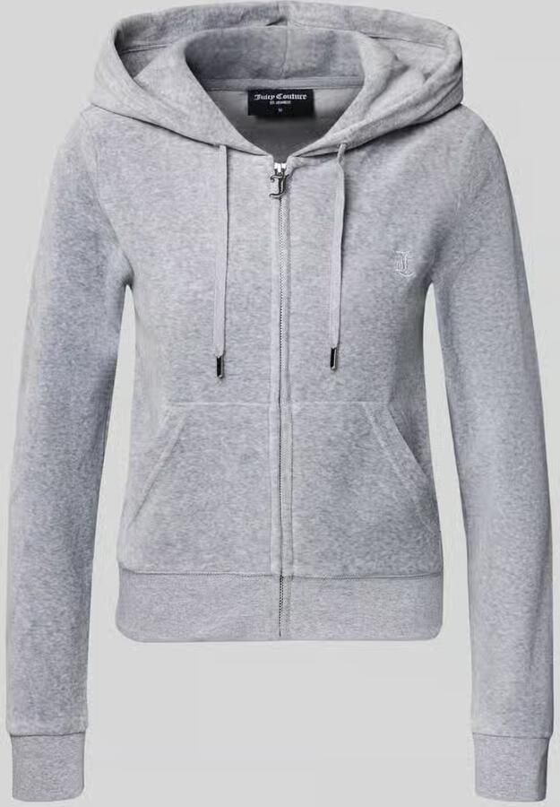 Juicy Couture Sweatjack met labelstitching model 'ROBERTSON' - Foto 3