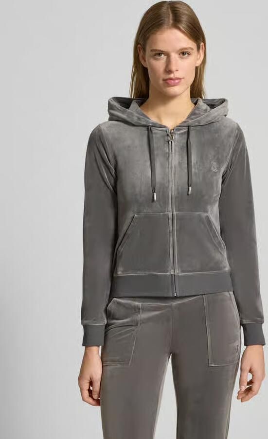 Juicy Couture Sweatjack met labelstitching model 'ROBERTSON' - Foto 4