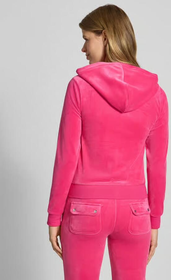 Juicy Couture Sweatjack met labelstitching model 'ROBERTSON' - Foto 3