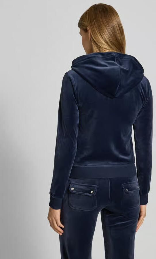 Juicy Couture Sweatjack met labelstitching model 'ROBERTSON' - Foto 4