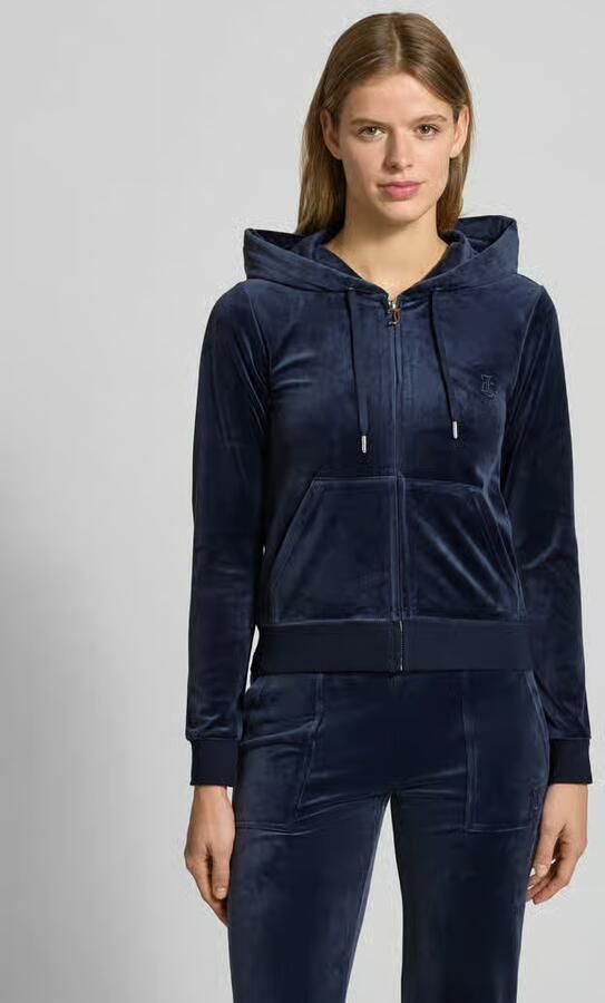 Juicy Couture Sweatjack met labelstitching model 'ROBERTSON' - Foto 3