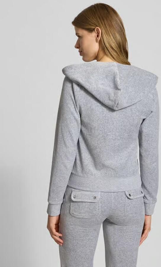Juicy Couture Sweatjack met labelstitching model 'ROBERTSON'