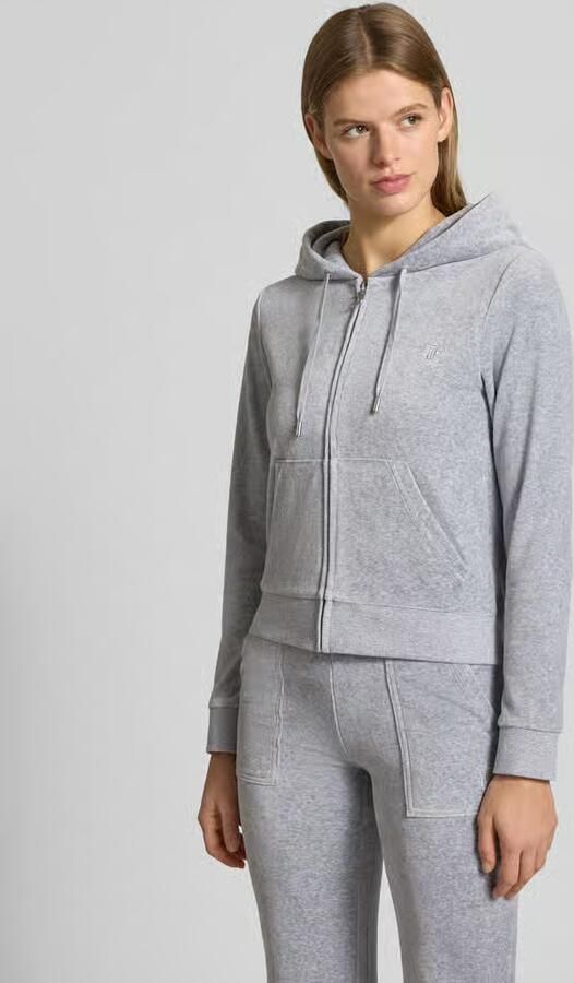 Juicy Couture Sweatjack met labelstitching model 'ROBERTSON' - Foto 4
