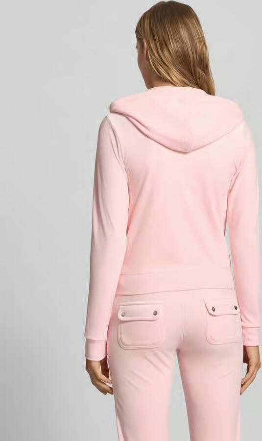 Juicy Couture Sweatjack met logostitching model 'ROBERTSON'