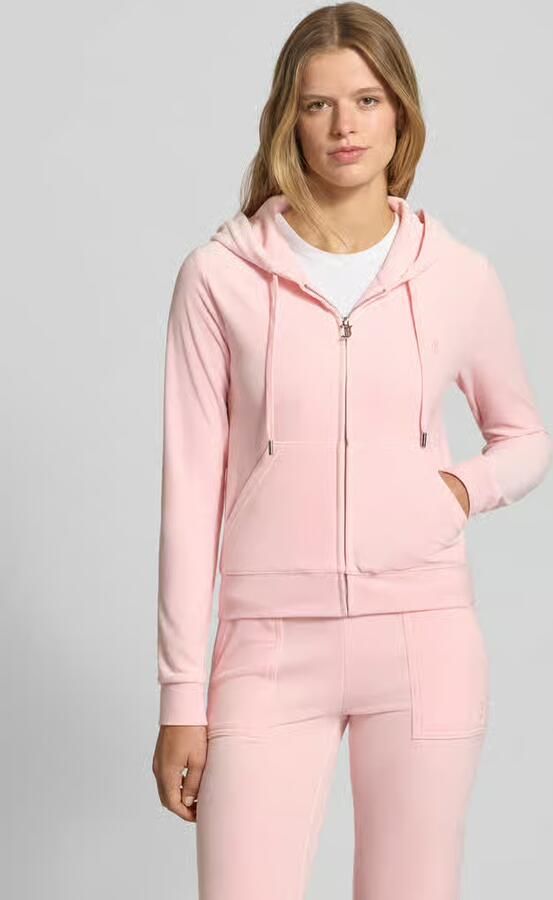 Juicy Couture Sweatjack met logostitching model 'ROBERTSON' - Foto 2