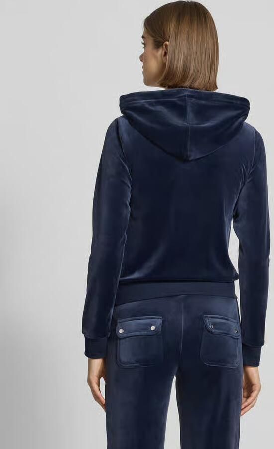 Juicy Couture Sweatjack met logostitching model 'ROBERTSON'