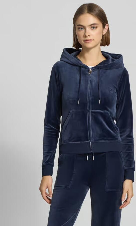 Juicy Couture Sweatjack met logostitching model 'ROBERTSON' - Foto 2