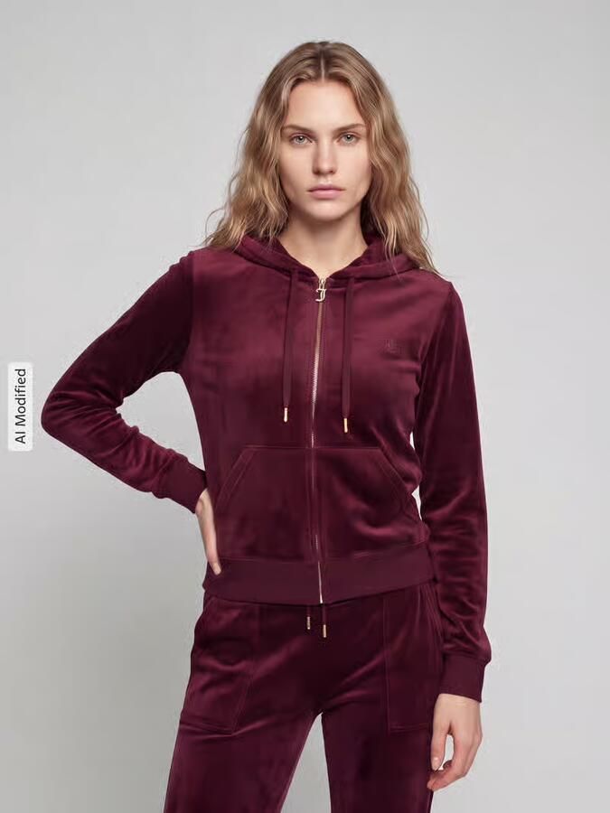 Juicy Couture Sweatjack met zijzakken model 'ROBERTSON' - Foto 3