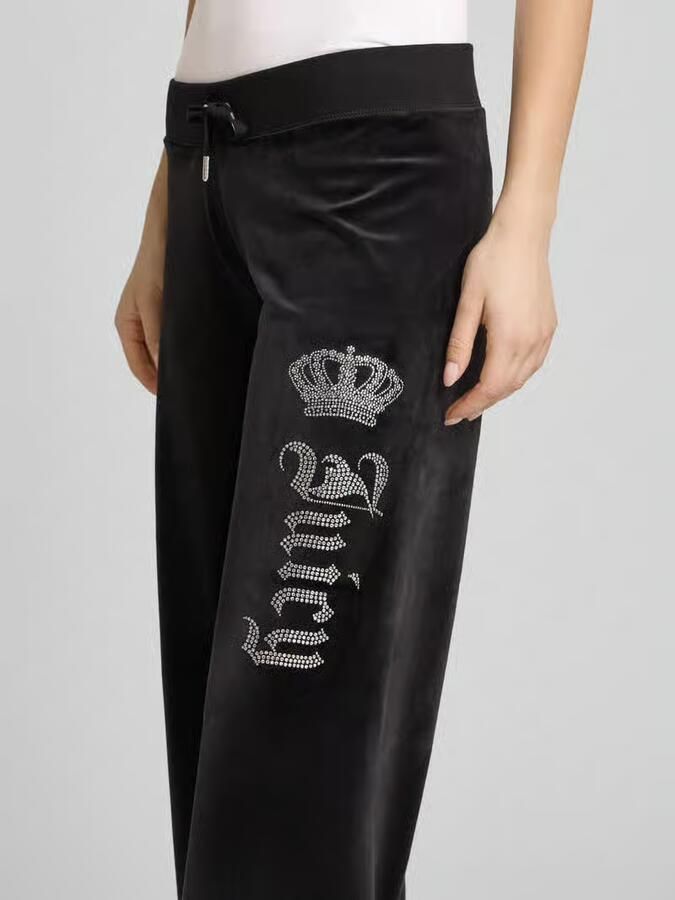 Juicy Couture sweatpants met siersteentjes model 'GOTHIC CROWN'