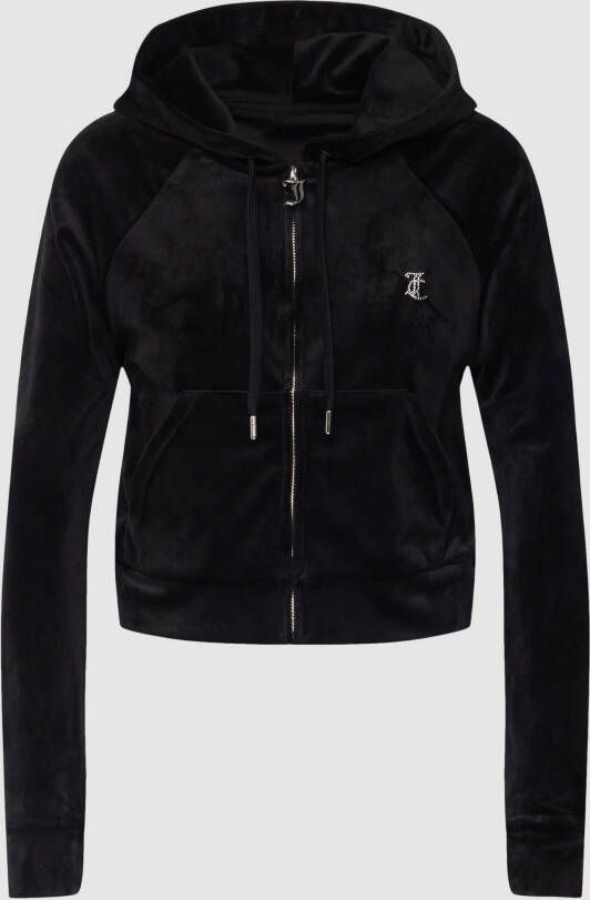 Juicy Couture Sweatjack met labelapplicaties model 'MADISON'