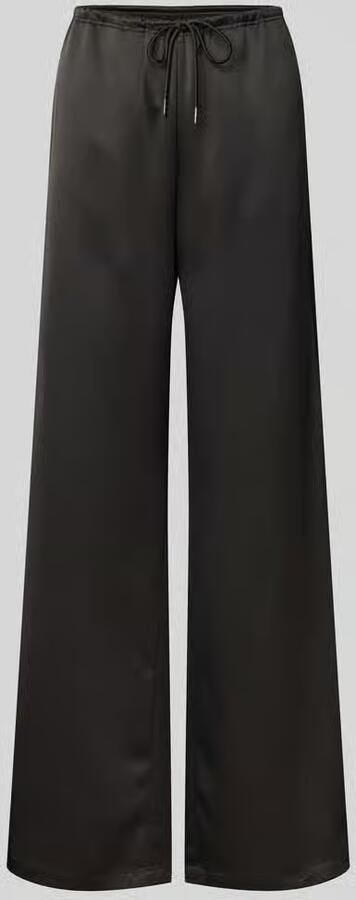 Juvia High waist stoffen broek met satijnglans