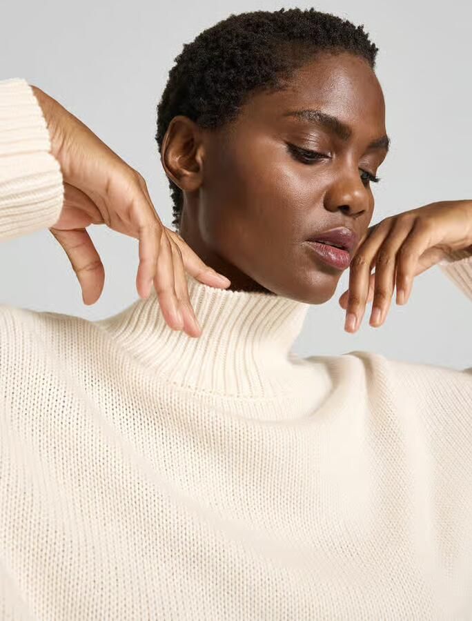 Juvia Oversized pullover met kasjmier