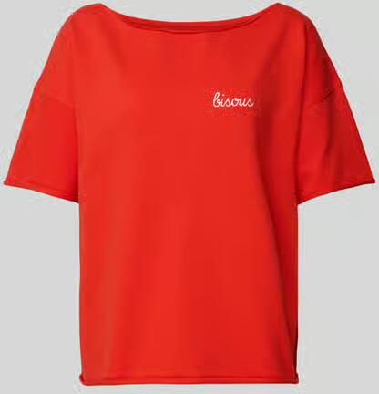 Juvia Oversized T-shirt met labelstitching - Foto 2