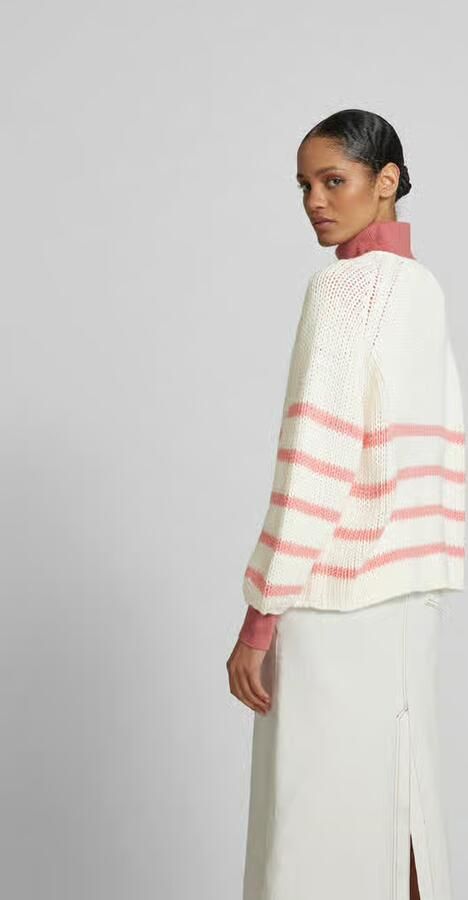 Juvia Oversized wollen trui in brei-look - Foto 3
