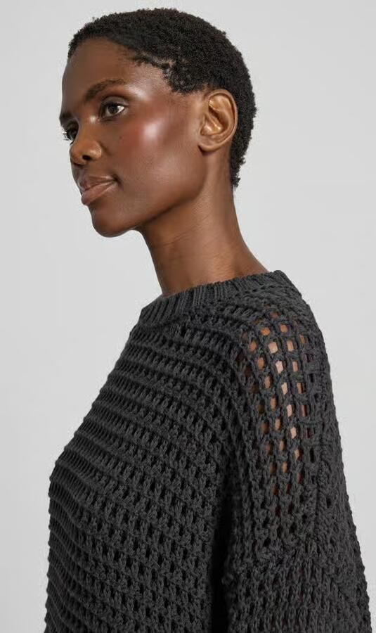 Juvia Relaxed fit pullover met ajourpatroon