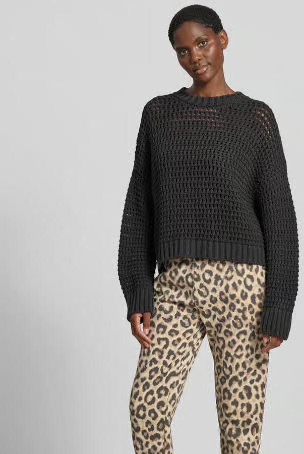 Juvia Relaxed fit pullover met ajourpatroon - Foto 2
