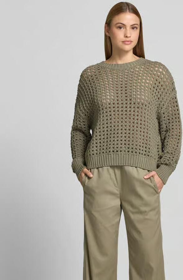 Juvia Relaxed fit pullover met gaatjesmotief - Foto 2