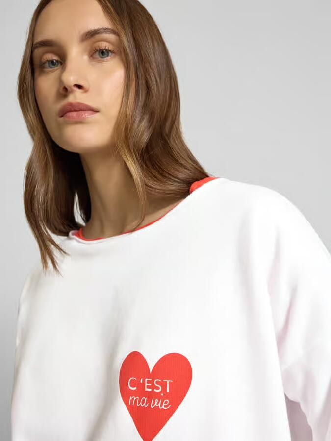Juvia Shirt met lange mouwen en motiefprint