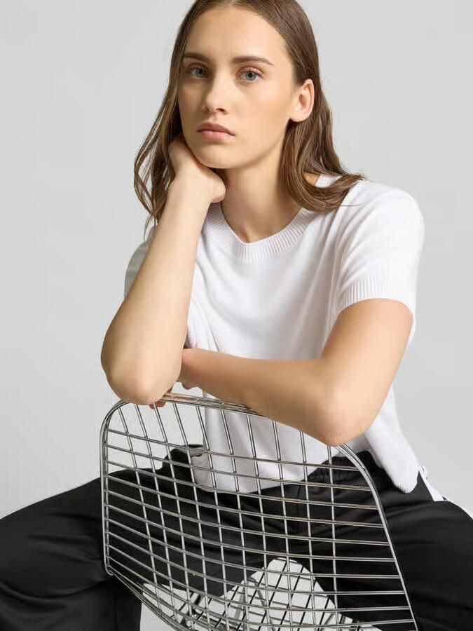 Juvia Sweatshirt in design met korte mouwen