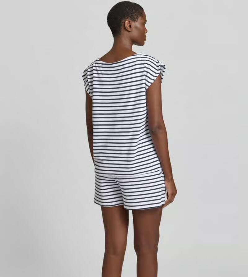 Juvia T-shirt met frottélook - Foto 3