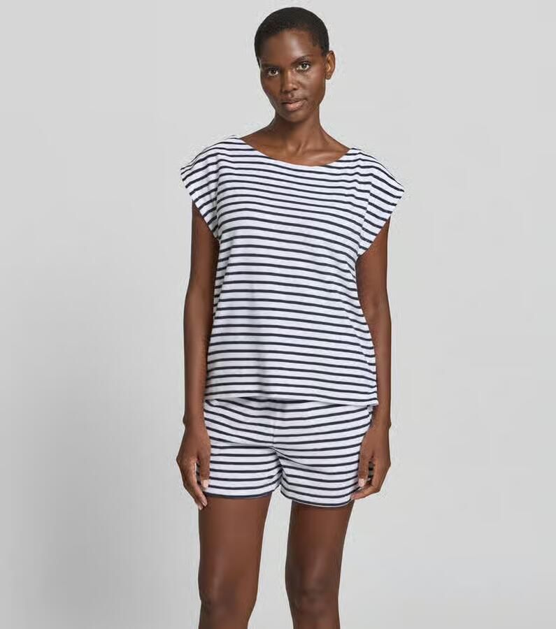 Juvia T-shirt met frottélook - Foto 2