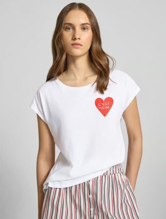 Juvia T-shirt met motiefprint