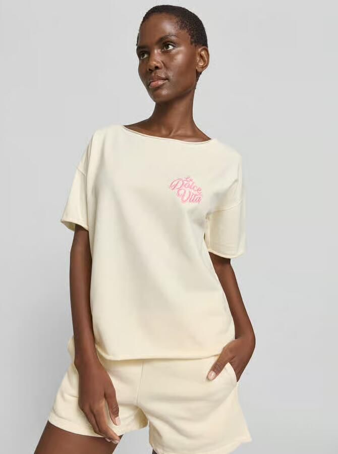 Juvia T-shirt met statement-stitching