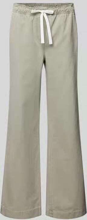 Juvia wide fit jeans met tunnelkoord