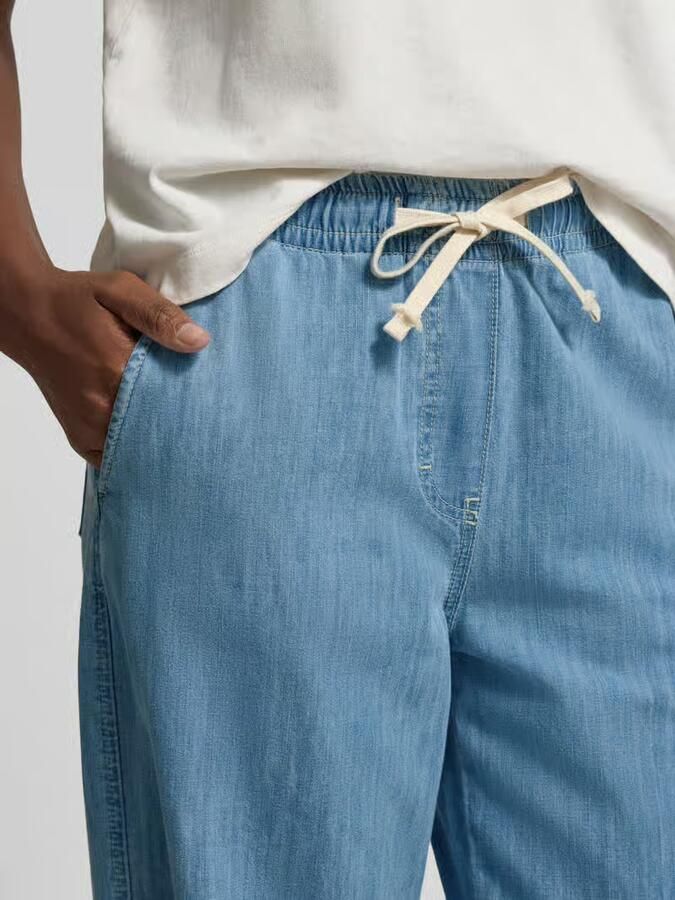 Juvia Wide leg stoffen broek in denimlook - Foto 3