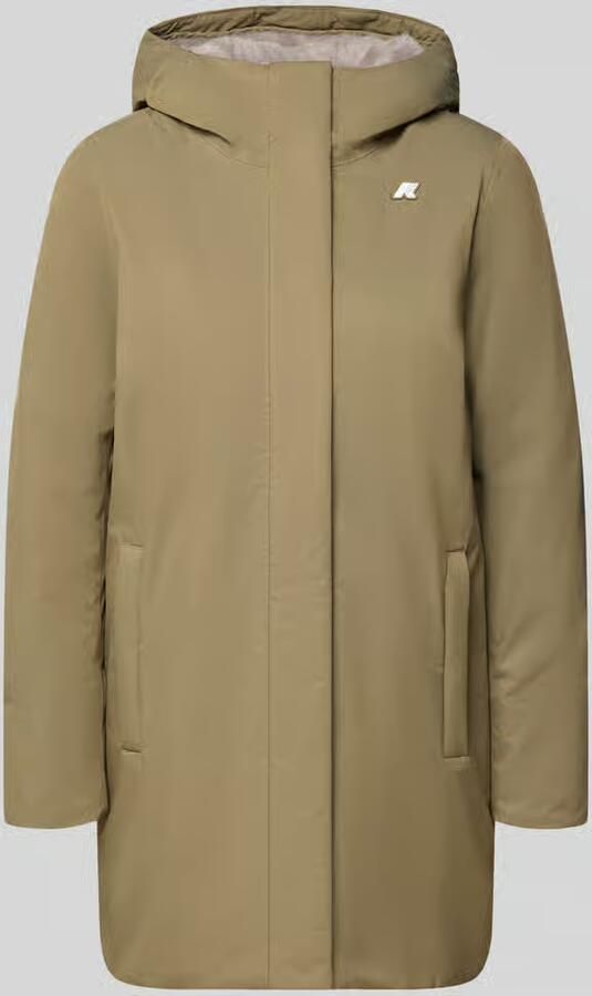 K-way Regular fit lange jas met logo-applicatie model 'SOPHIE'