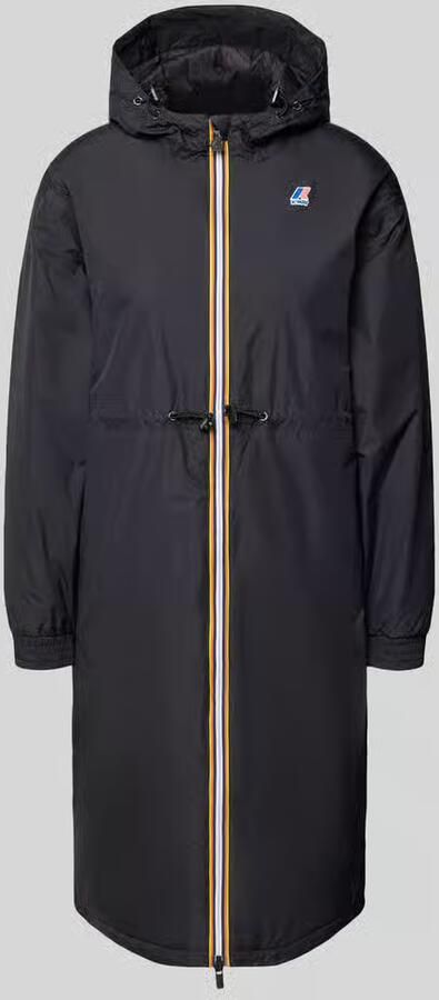 K-way Regular fit lange jas met logoprint model 'DELIA'