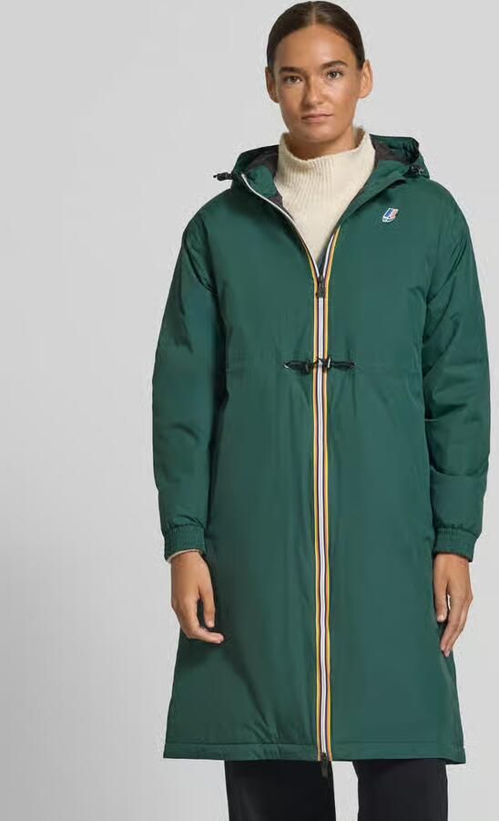 K-way Regular fit lange jas met logoprint model 'DELIA' - Foto 3