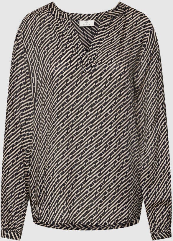 Kaffe Blouse met all-over motief model 'Kenny'