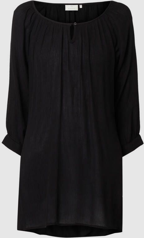 Kaffe Amber Tunic Top Zwart Viscose Black Dames