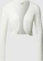 Kaffe Bolero Strik 500020 Chalk White Dames - Thumbnail 1