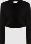 Kaffe Zwart Diep Gebreid Bolero Astrid Black Dames - Thumbnail 1