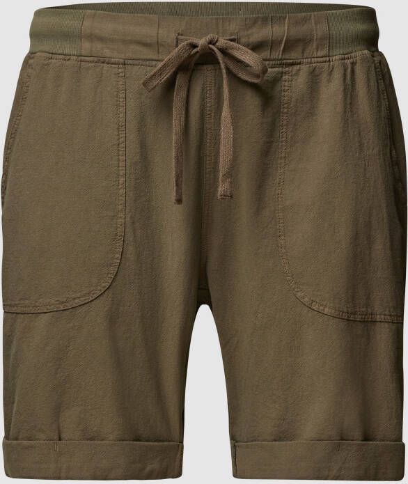 KAFFE Curve Korte PLUS SIZE broek met steekzakken opzij