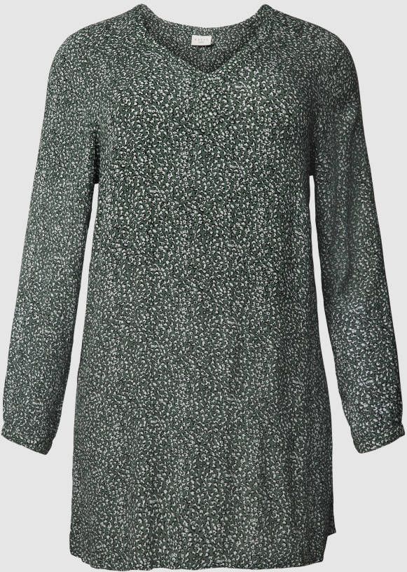KAFFE Curve PLUS SIZE blouse met all-over motief model 'Cherana'