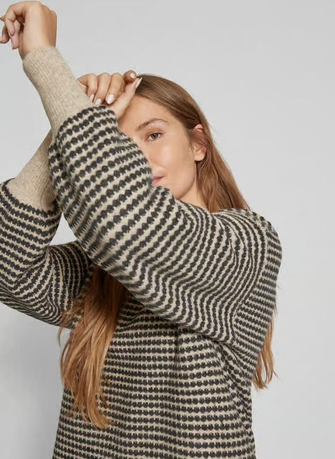 Kaffe Gebreide pullover met ribboorden model 'ellery' - Foto 2