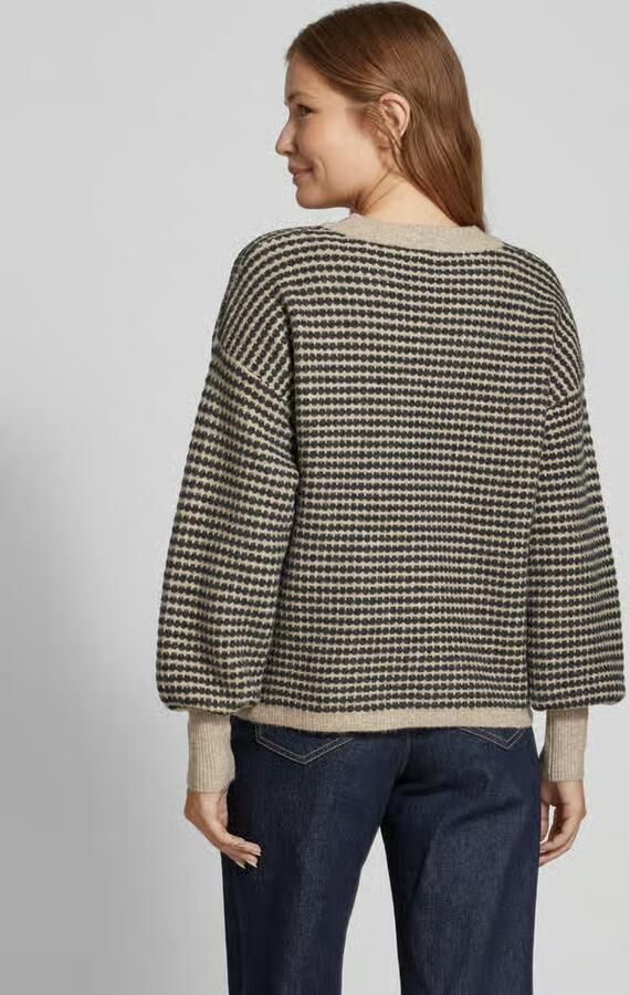 Kaffe Gebreide pullover met ribboorden model 'ellery' - Foto 3