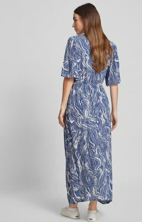 Kaffe Maxi-jurk met strikceintuur model 'arona'